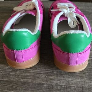 Steve Madden Pink and Green Sneakers